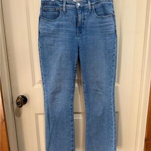 Madewell Light Blue Mid-Rise Kick Out Jeans